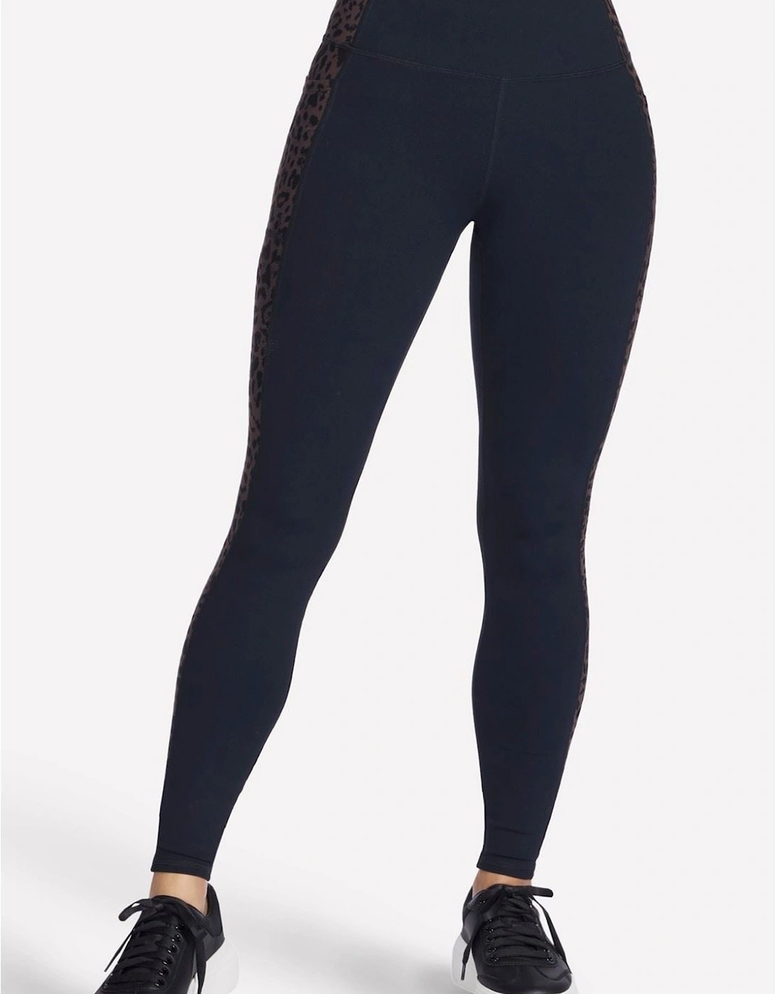 Performance GO WALK Cheetah Legging Nylon Women's Brown Sports Leggings, 4 of 3