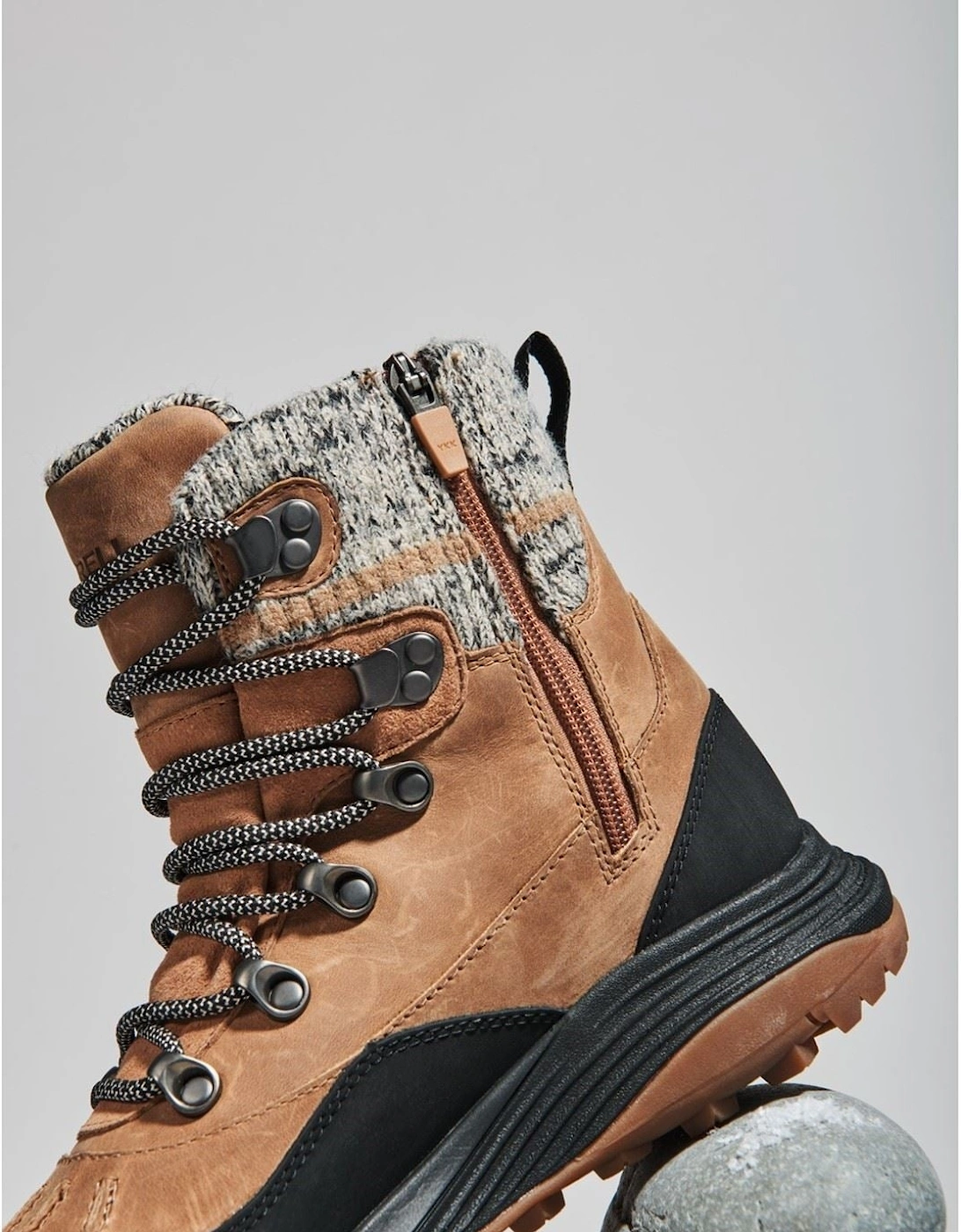 Siren 4 Thermo Mid Zip Leather Women's Tobacco Hiking Boots