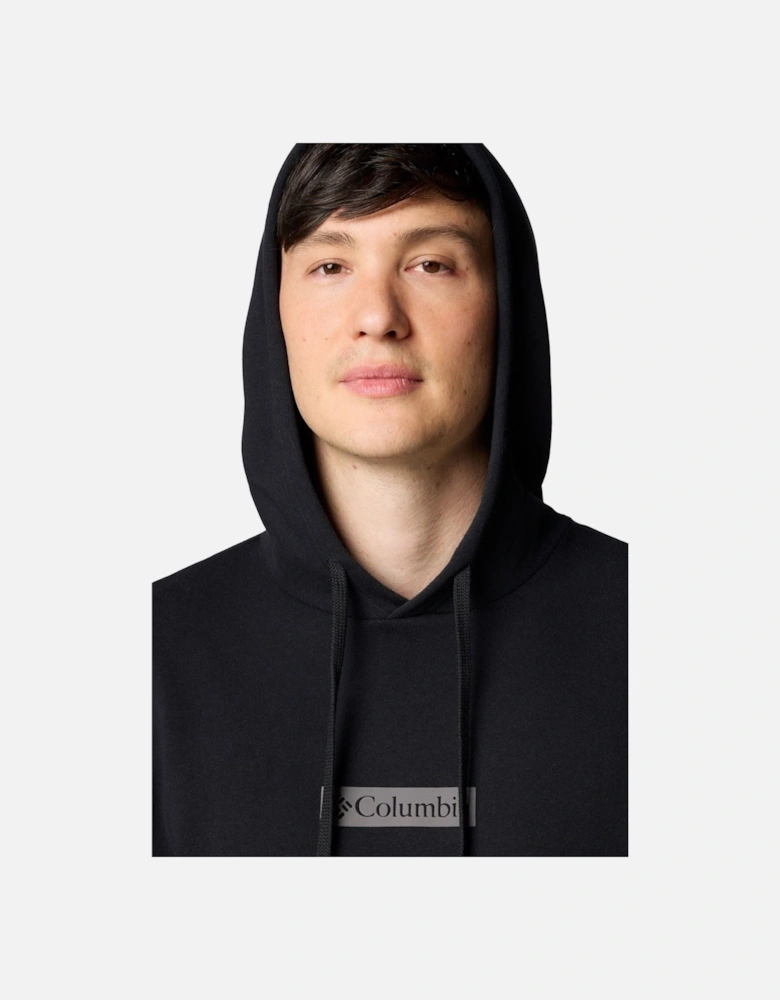 Trek Cotton Men's Black Hooded Sweatshirt