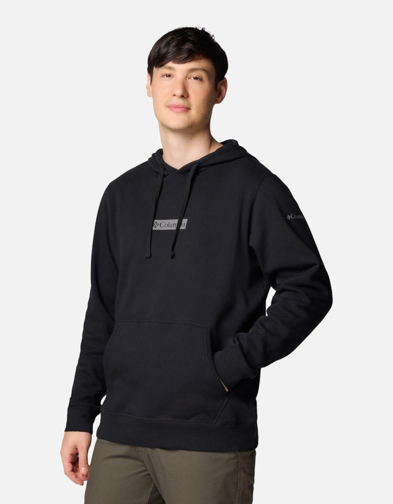 Trek Cotton Men's Black Hooded Sweatshirt