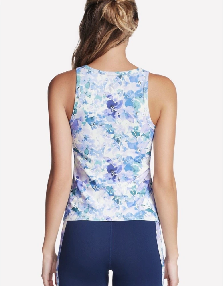 Performance GoWalk Seascape Floral Tank Nylon Women's Purple Tank Tops