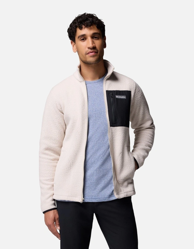 Jasper Ridge Pebbled Full Zip Fleece Men's Brown Fleece Jacket