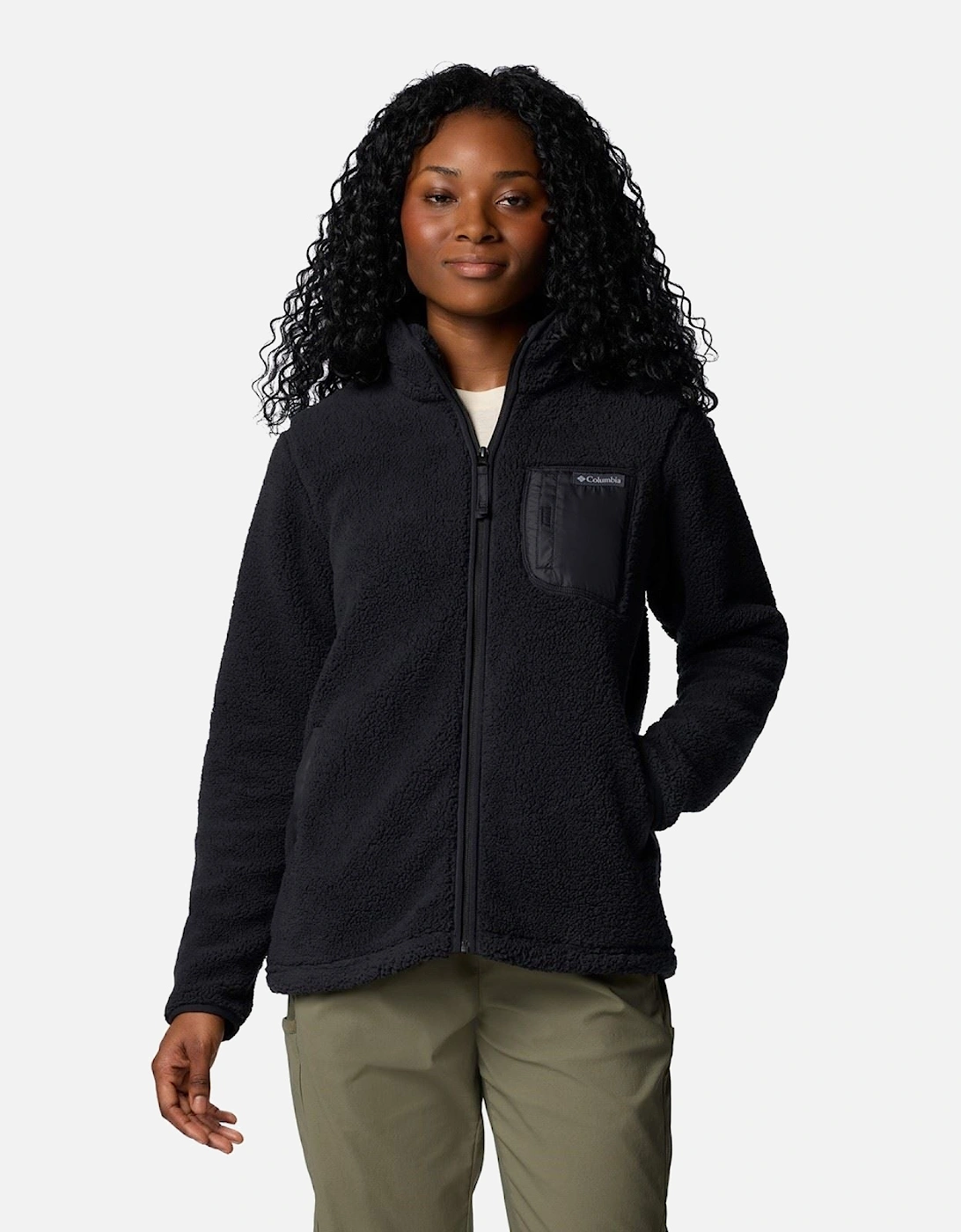 West Bend Full Zip Women's Black Fleece Jackets, 10 of 9