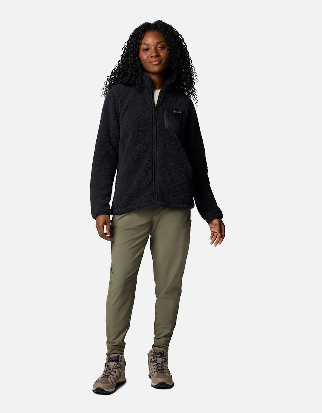 West Bend Full Zip Women's Black Fleece Jackets