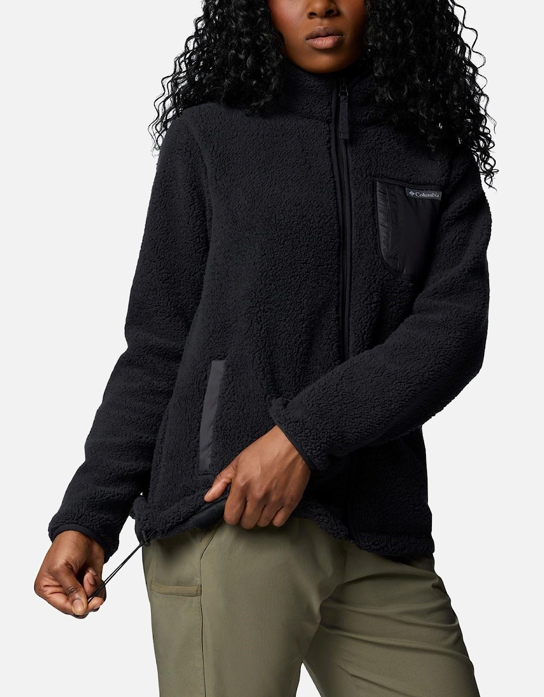 West Bend Full Zip Women's Black Fleece Jackets