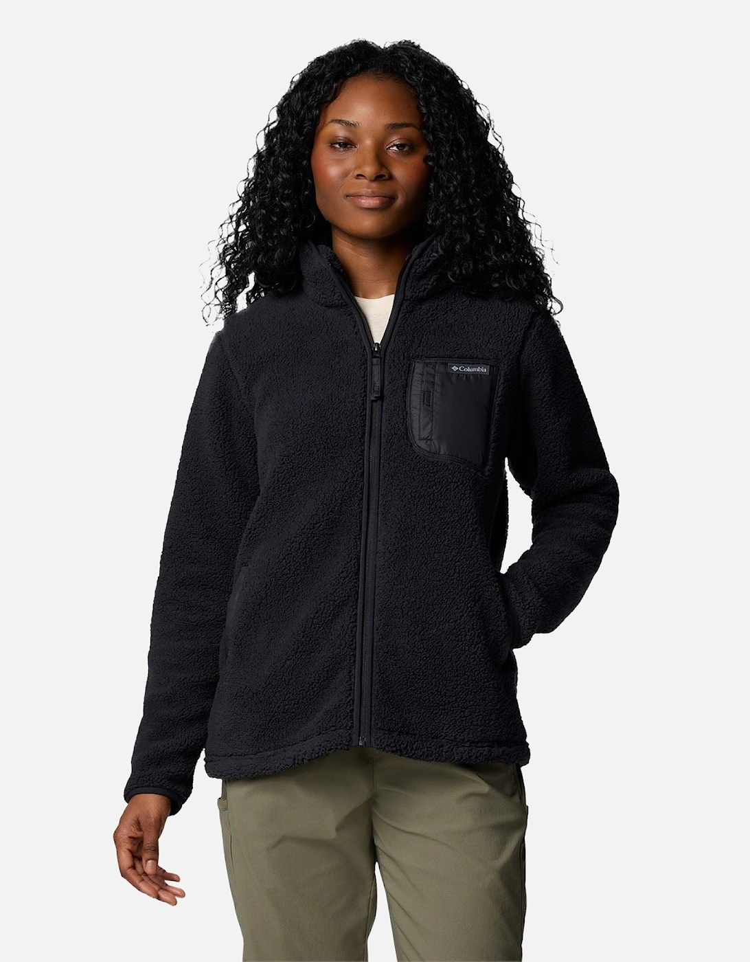 West Bend Full Zip Women's Black Fleece Jackets