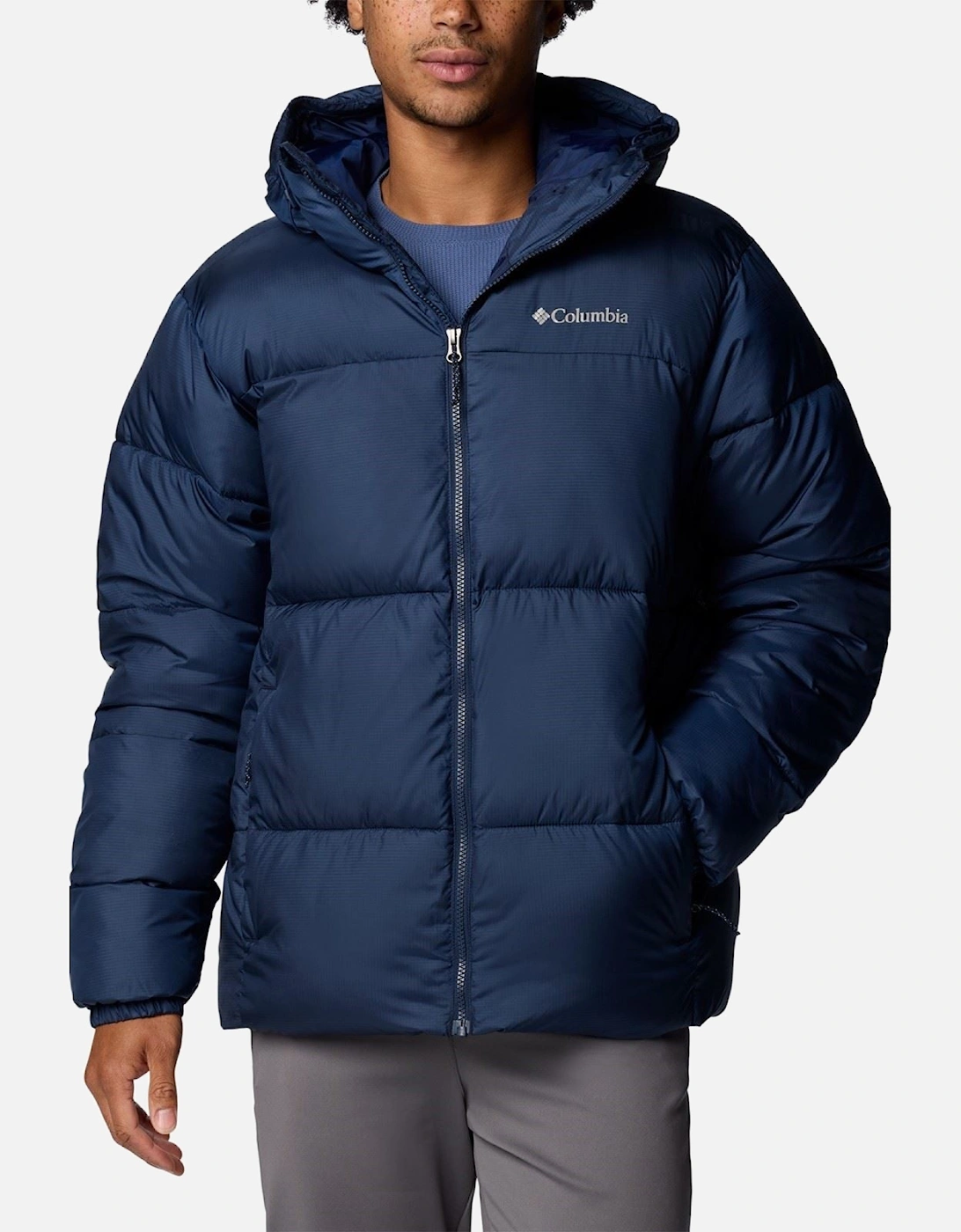 Puffect II Men's Blue Puffer Jacket, 7 of 6