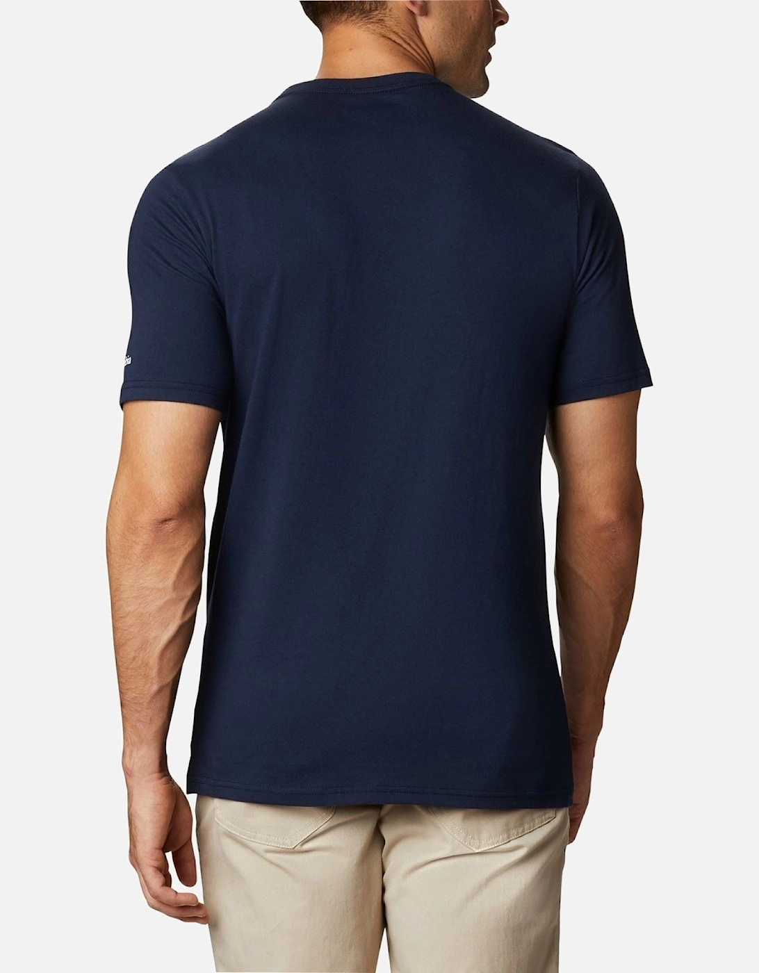 CSC Basic Logo Short Sleeve Cotton Men's Blue Short Sleeve T-Shirts