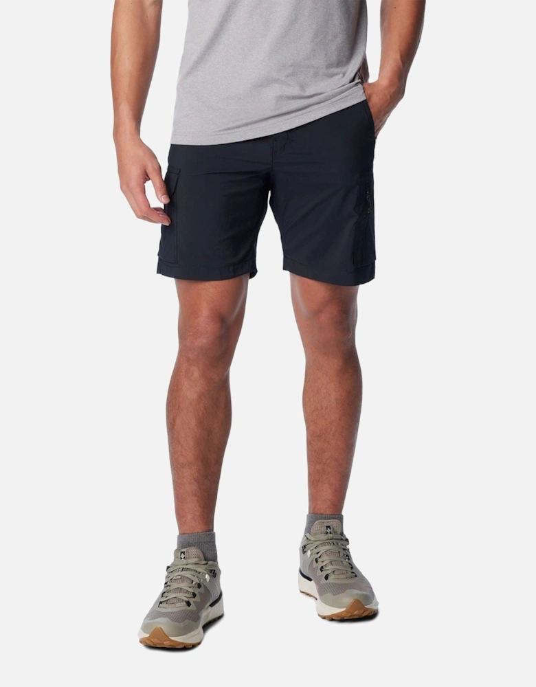Silver Ridge Utility Cargo Short Polyester Men's Black Knee-Length Shorts