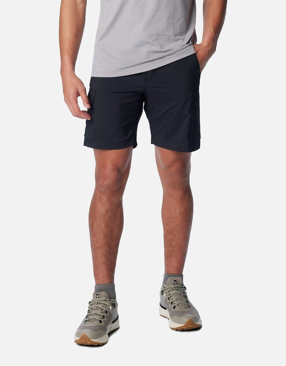 Silver Ridge Utility Cargo Short Polyester Men's Black Knee-Length Shorts, 6 of 5