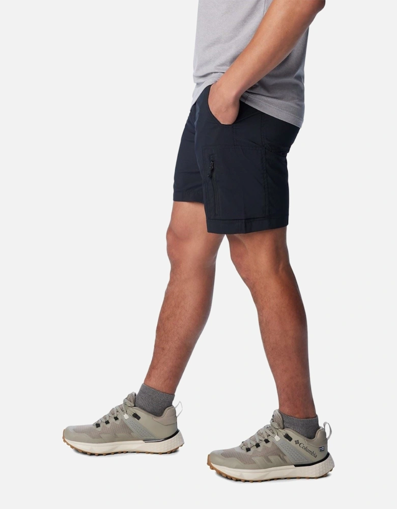 Silver Ridge Utility Cargo Short Polyester Men's Black Knee-Length Shorts