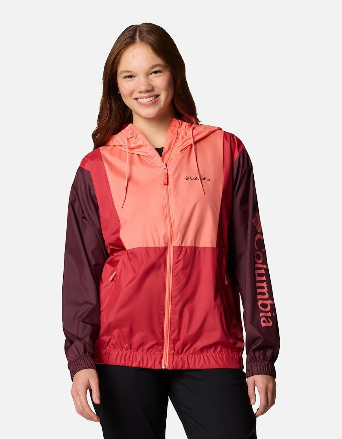 Women's Columbia Lily Basin II Jacket Women's Red Rain Jacket - Size: 12