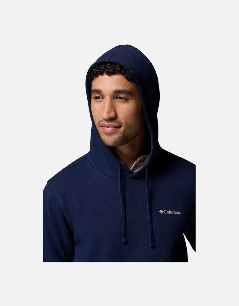 Trek Graphic Hoodie Cotton Men's Blue Hooded Sweatshirt
