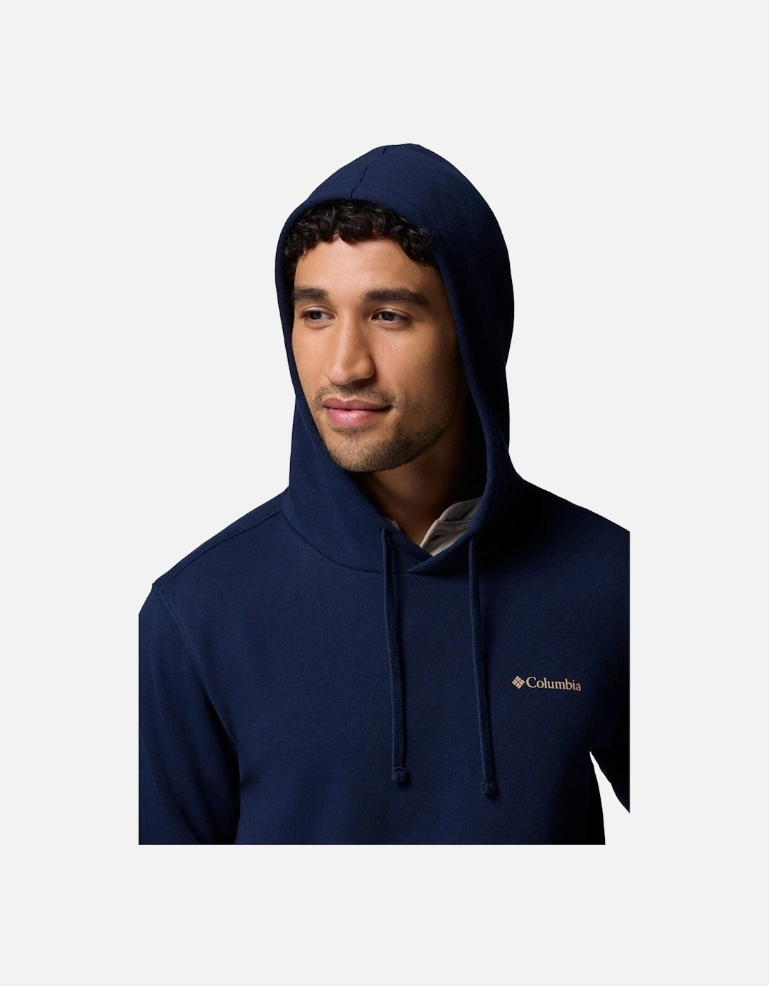 Trek Graphic Hoodie Cotton Men's Blue Hooded Sweatshirt