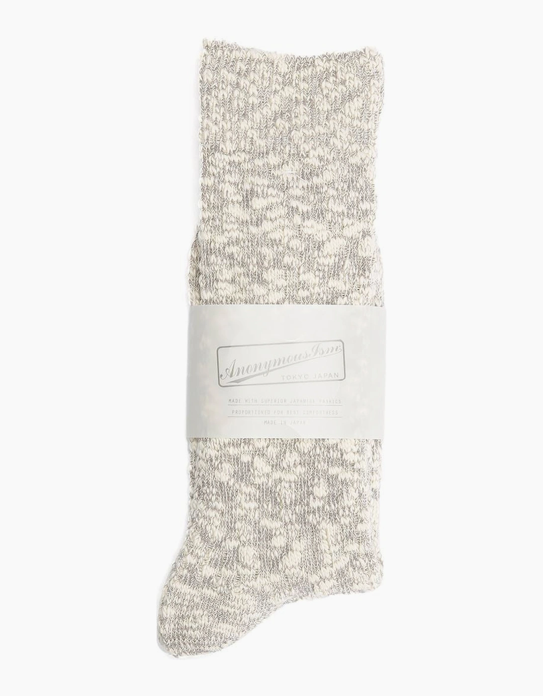 Anonymous Ism Men's Anonymous Ism Classic Slub Crew Men's M.Grey Socks