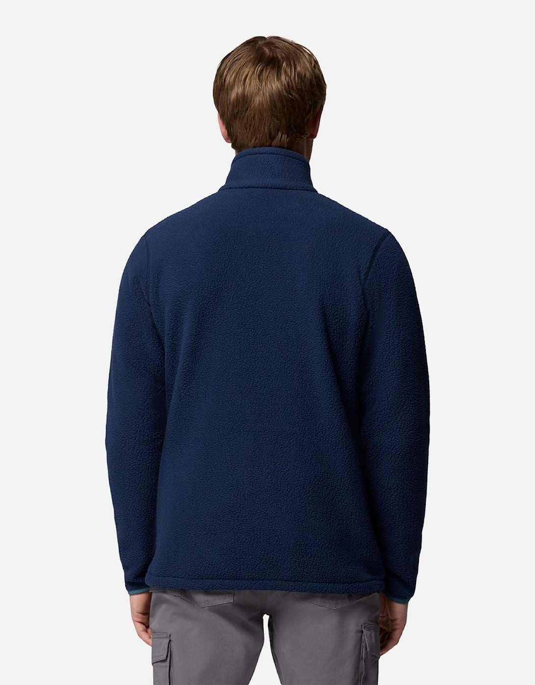 Jasper Ridge Pebbled Full Zip Fleece Men's Blue Fleece Jacket