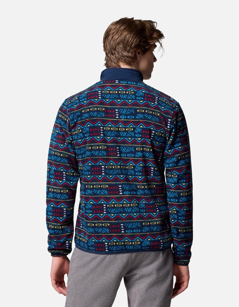 Sequoia Grove Printed Full Zip Men's Blue Fleece Jacket