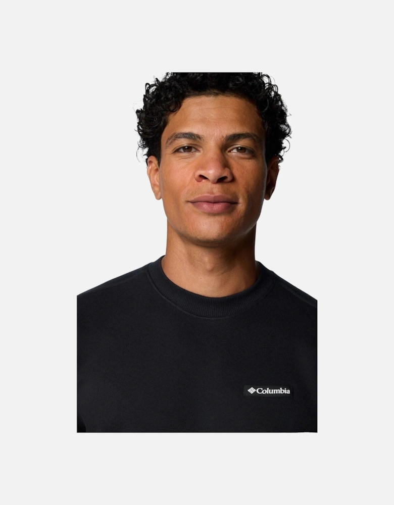 Meridian Creek Crew Cotton Men's Black Sweatshirt
