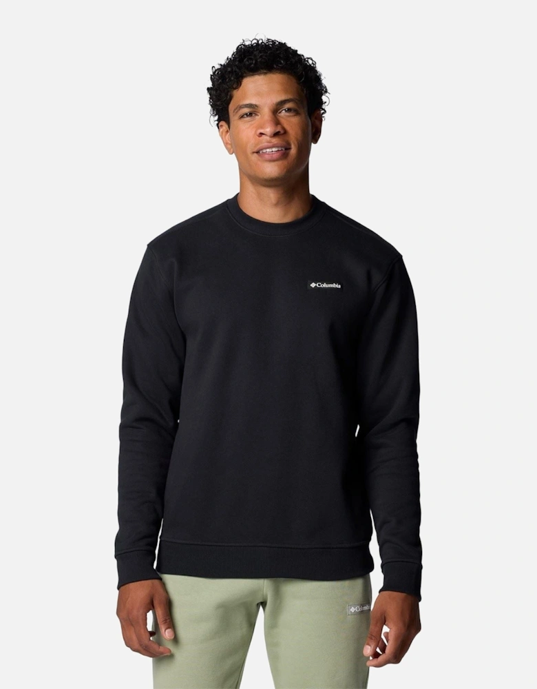 Meridian Creek Crew Cotton Men's Black Sweatshirt