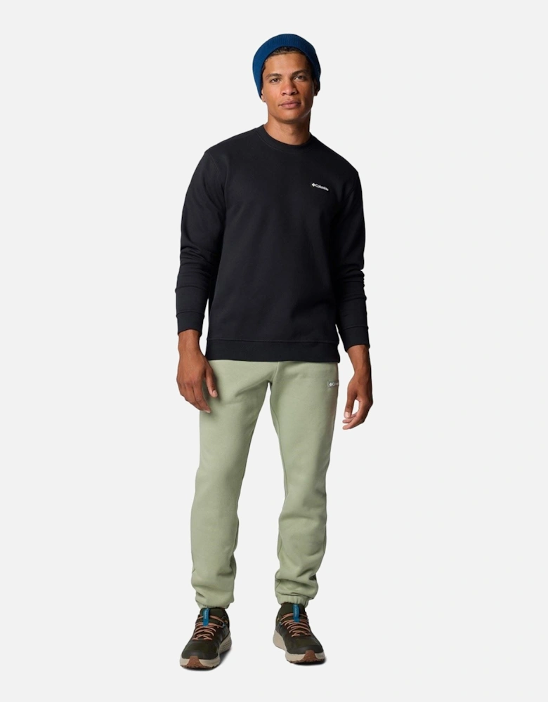 Meridian Creek Crew Cotton Men's Black Sweatshirt