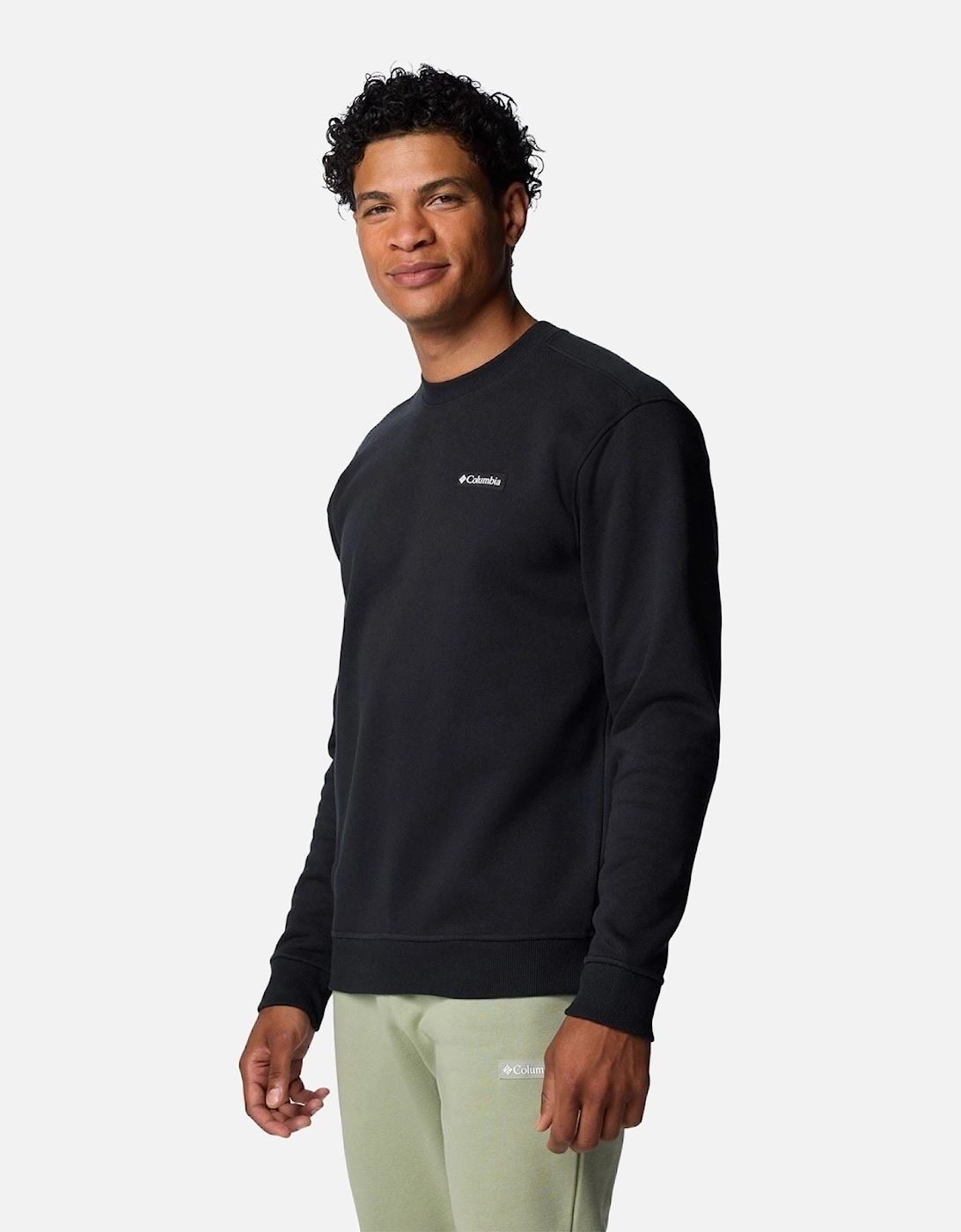 Meridian Creek Crew Cotton Men's Black Sweatshirt