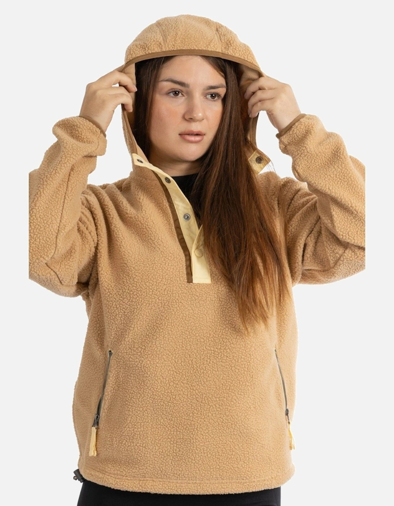 Helvetia II Hoodie Polyester Women's Brown Hooded Sweatshirt
