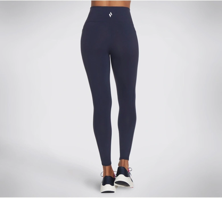 Performance GOWALK Wear High Waisted Nylon Women's Blue Sports Leggings