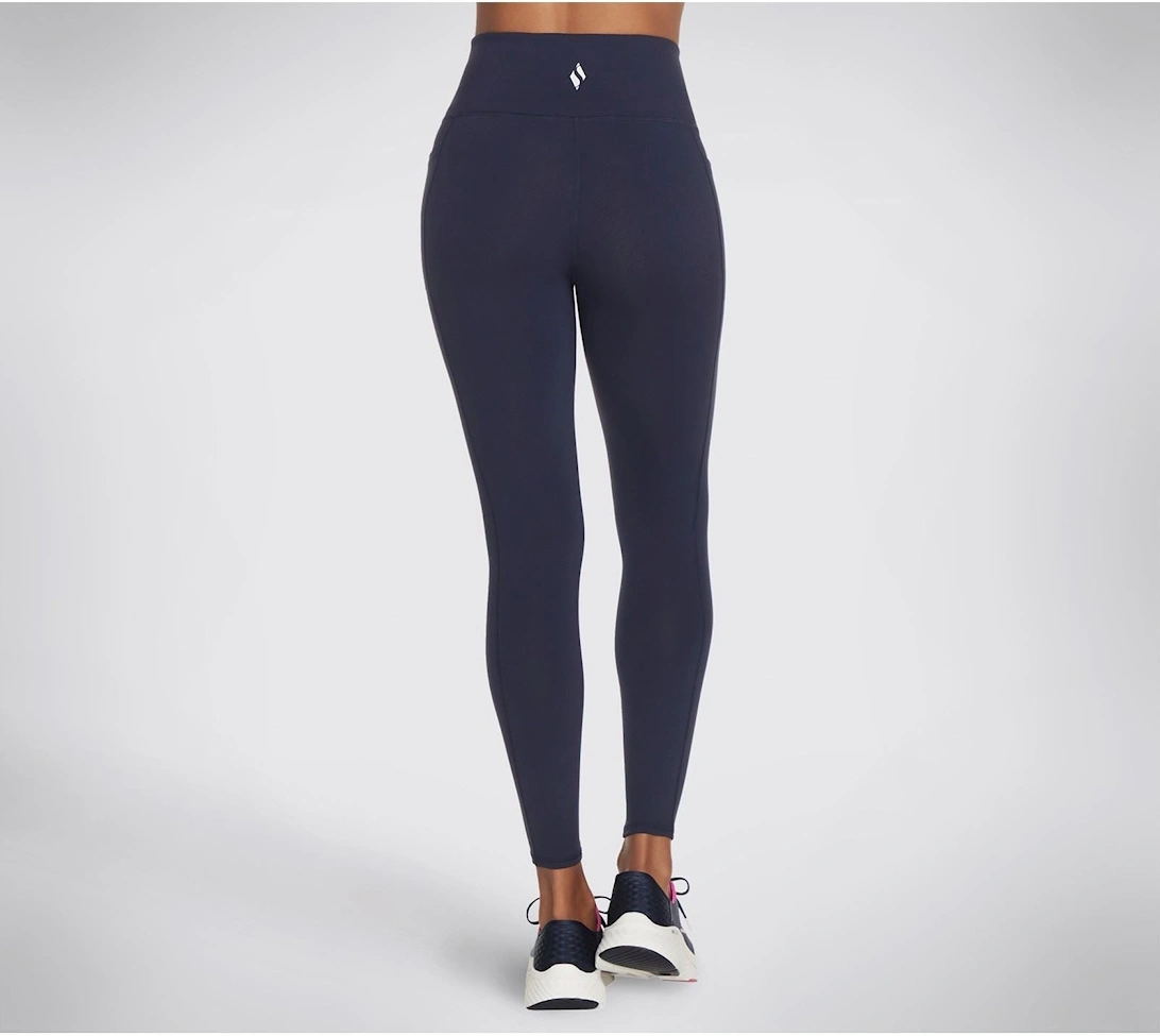 Performance GOWALK Wear High Waisted Nylon Women's Blue Sports Leggings