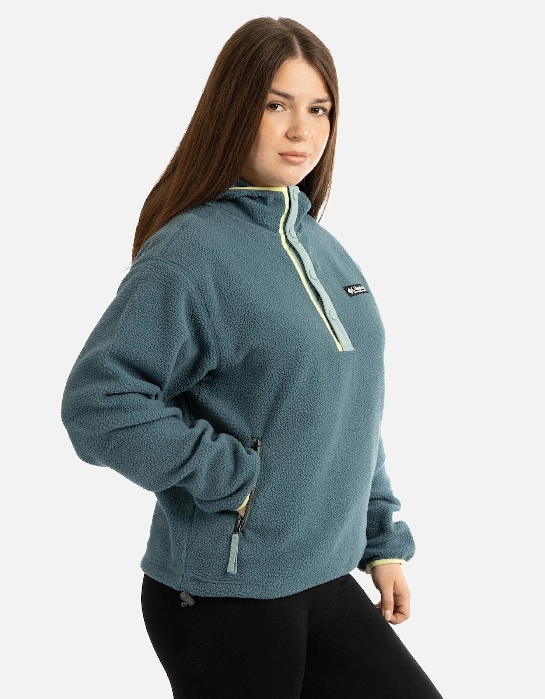 Helvetia II Hoodie Polyester Women's Blue Hooded Sweatshirt