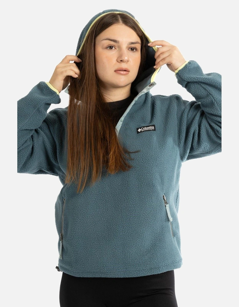 Helvetia II Hoodie Polyester Women's Blue Hooded Sweatshirt