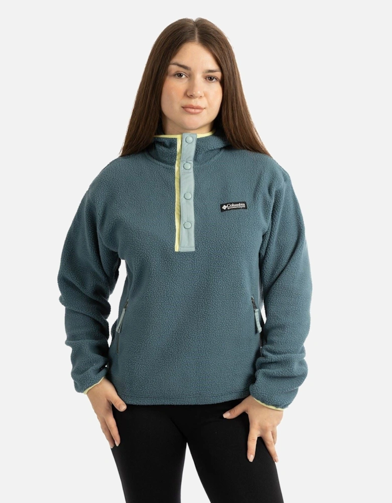 Helvetia II Hoodie Polyester Women's Blue Hooded Sweatshirt