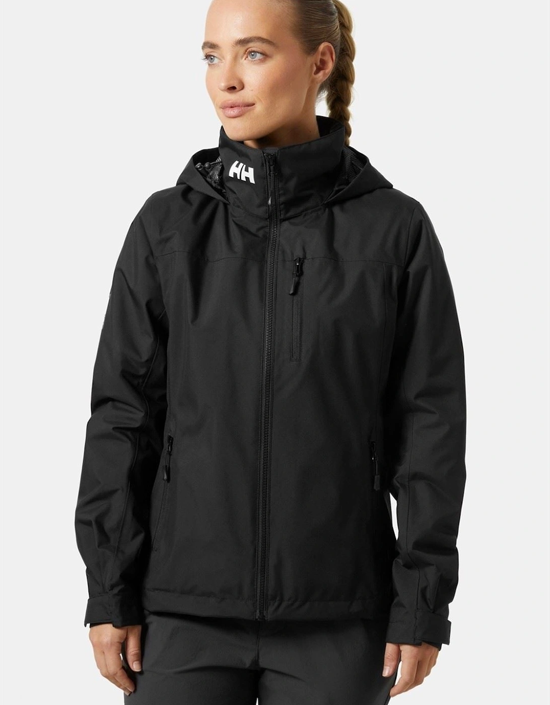Crew Hooded Midlayer Sailing Jacket 2.0 Women's Black Sailing Jacket, 8 of 7