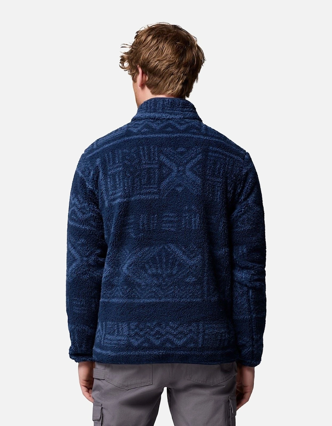 Rugged Ridge High Pile Half Zip Men's Blue Zip Neck Pullovers