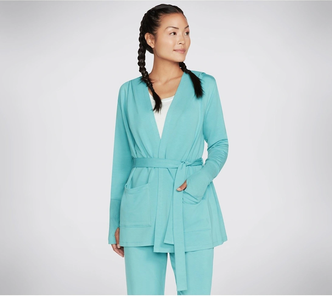 Performance Everyday Belted Women's Light Turquoise Cardigans