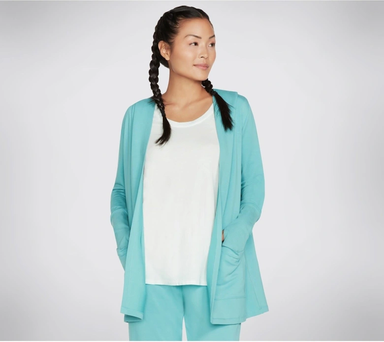 Performance Everyday Belted Women's Light Turquoise Cardigans