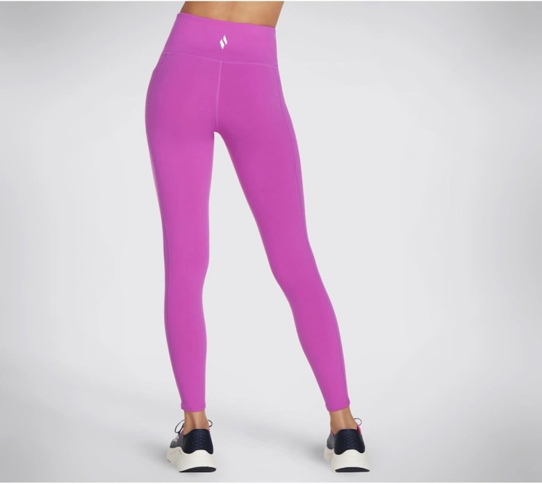 Performance GOWALK Wear High Waisted Nylon Women's Bright Purple Sports Leggings