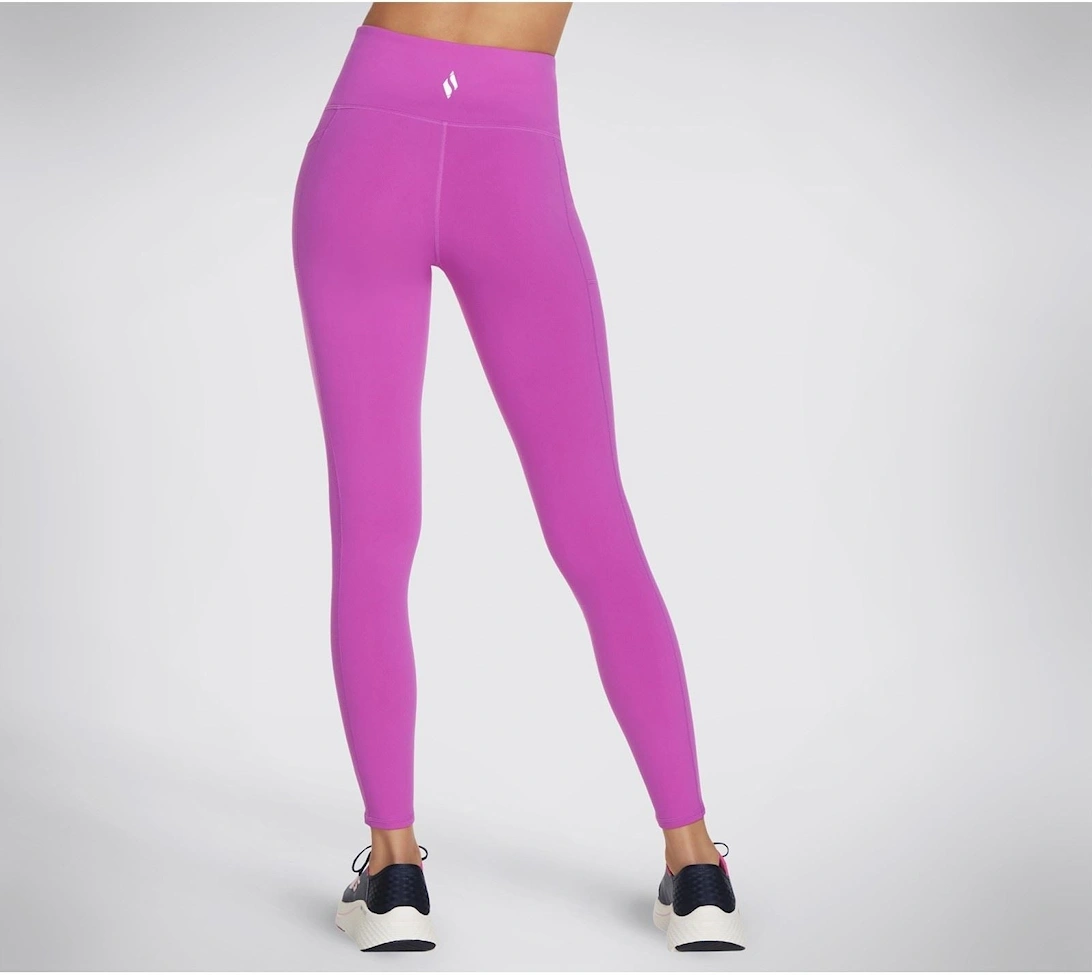 Performance GOWALK Wear High Waisted Nylon Women's Bright Purple Sports Leggings