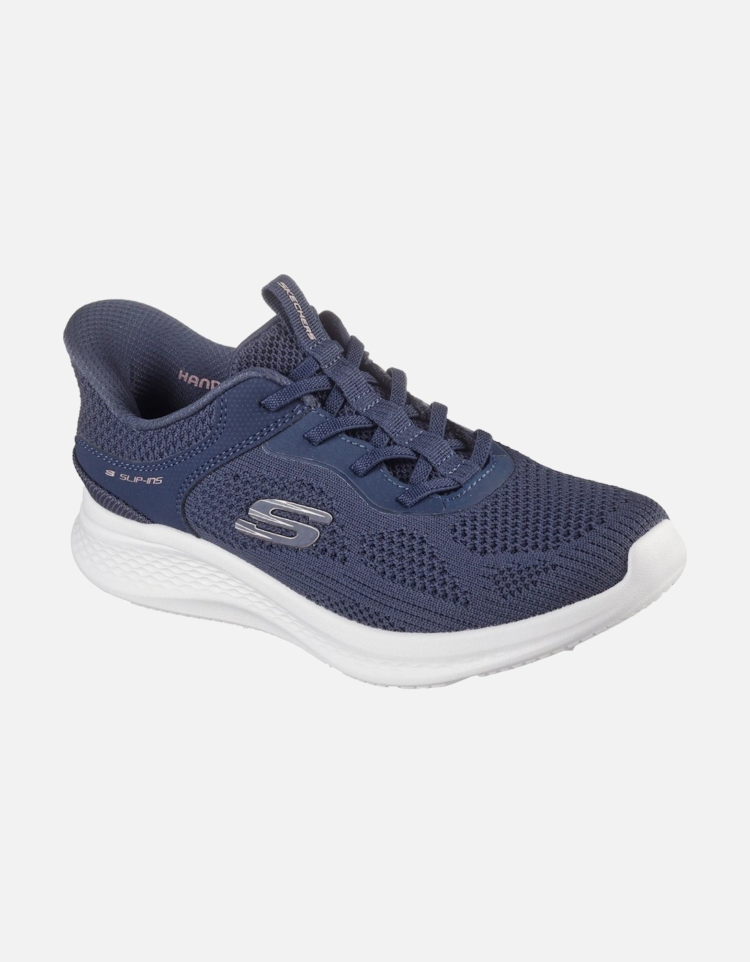 Skech-Lite Pro 2.0 Smooth Current Textile Women's Navy Trainers, 3 of 2