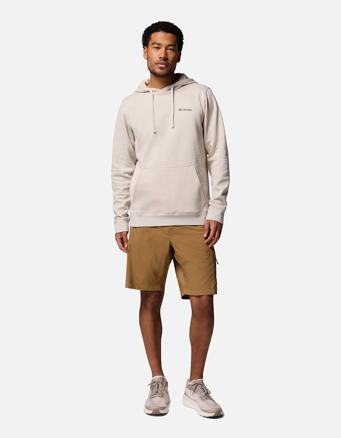 Trek Graphic Hoodie Cotton Men's Brown Hooded Sweatshirt