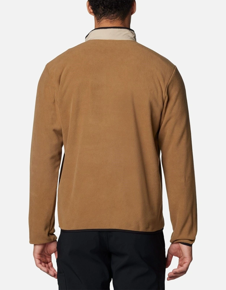 Sequoia Grove Half Zip Fleece Polyester Men's Brown Zip Neck Pullovers