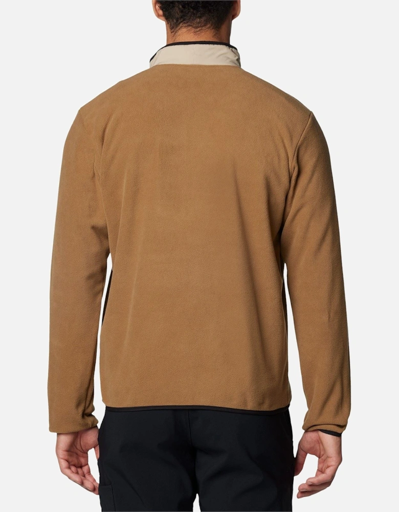 Sequoia Grove Half Zip Fleece Polyester Men's Brown Zip Neck Pullovers