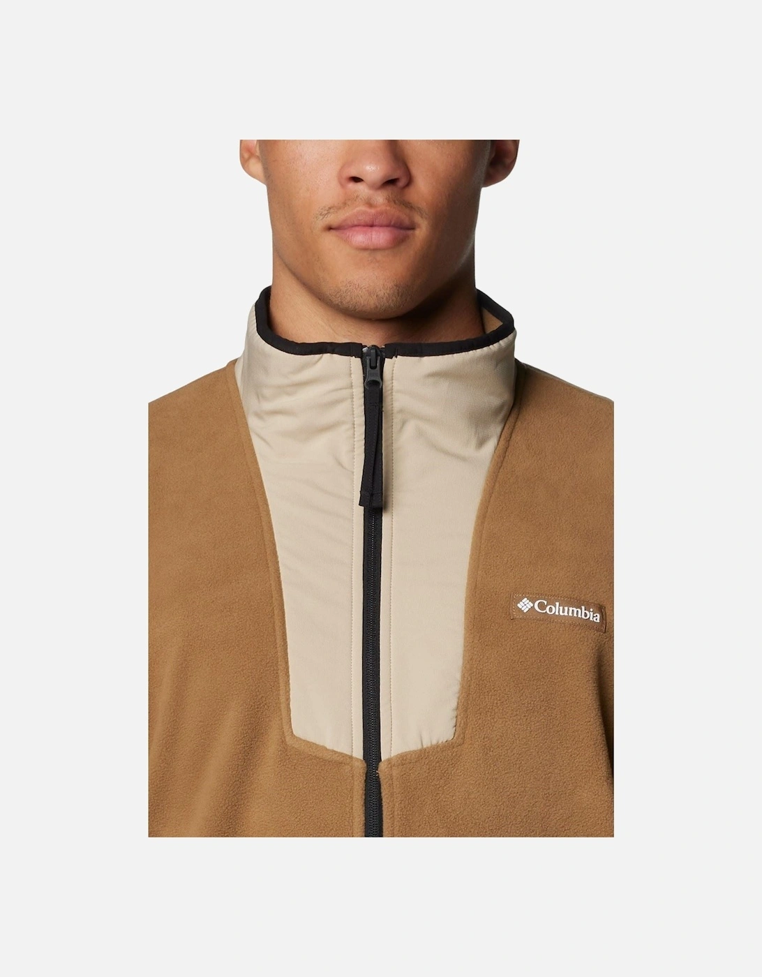 Sequoia Grove Half Zip Fleece Polyester Men's Brown Zip Neck Pullovers
