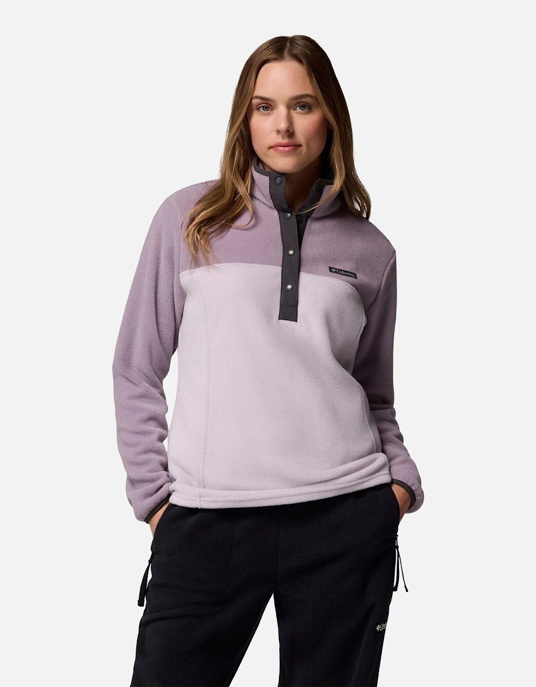Benton Springs 1/2 Snap Pull Over II Polyester Women's Purple Pullover, 7 of 6