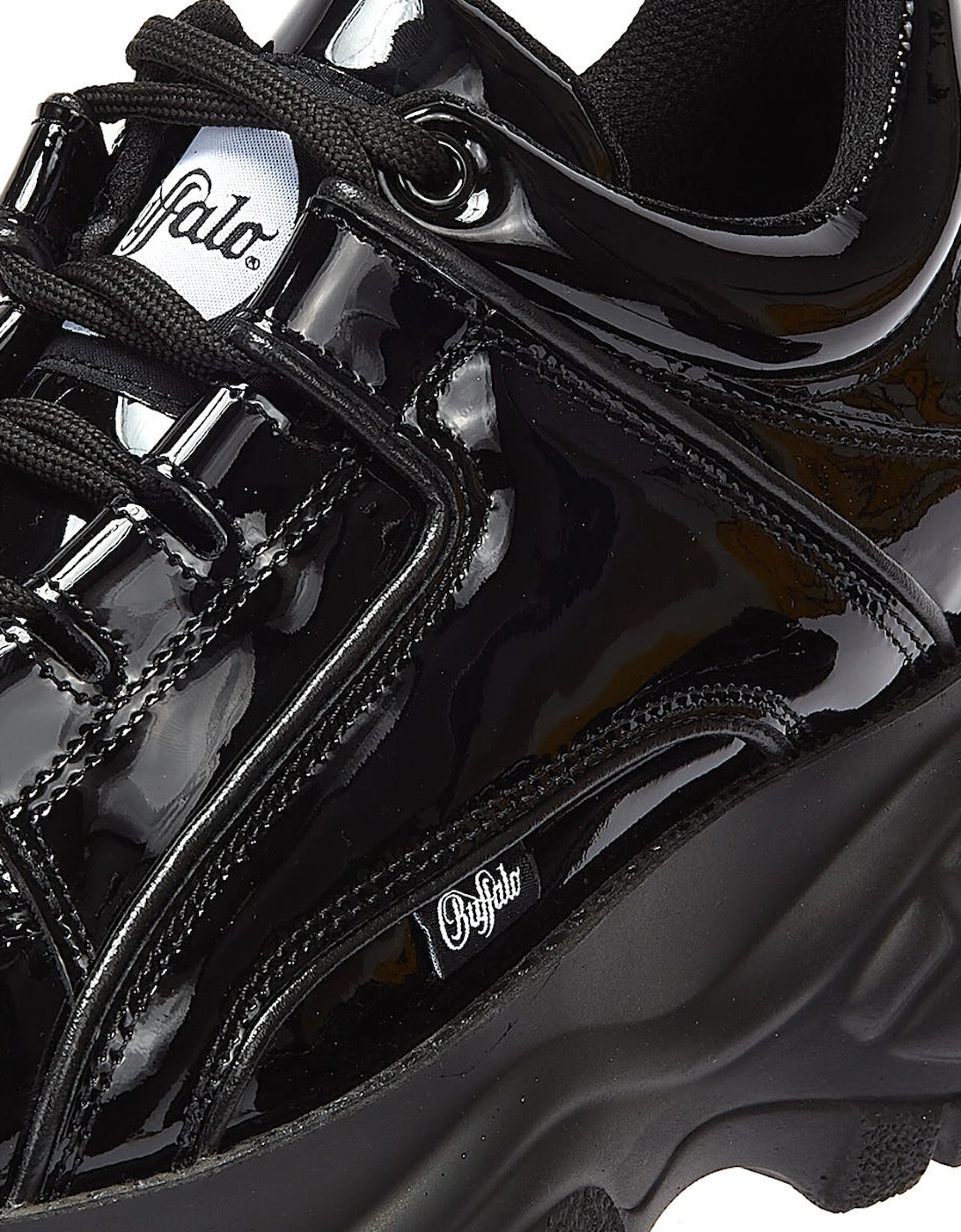 London 2.0 Patent Womens Black Trainers