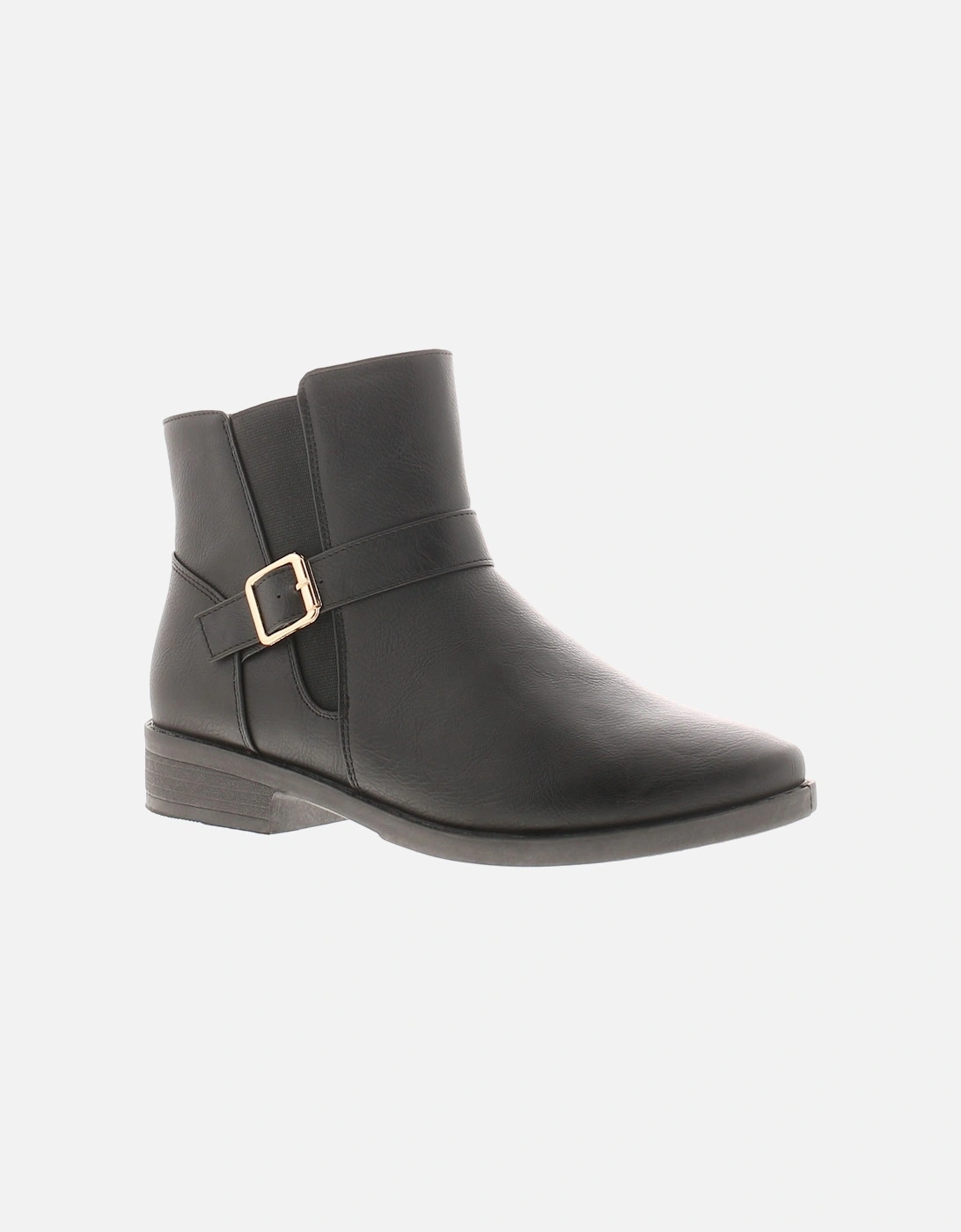 Womens Ankle Boots basle Zip black UK Size, 6 of 5