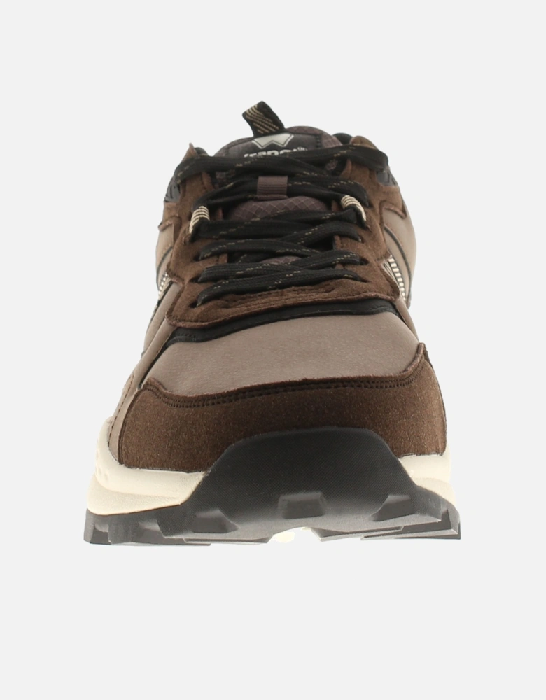 Mens Trainers West Men Low brown UK Size