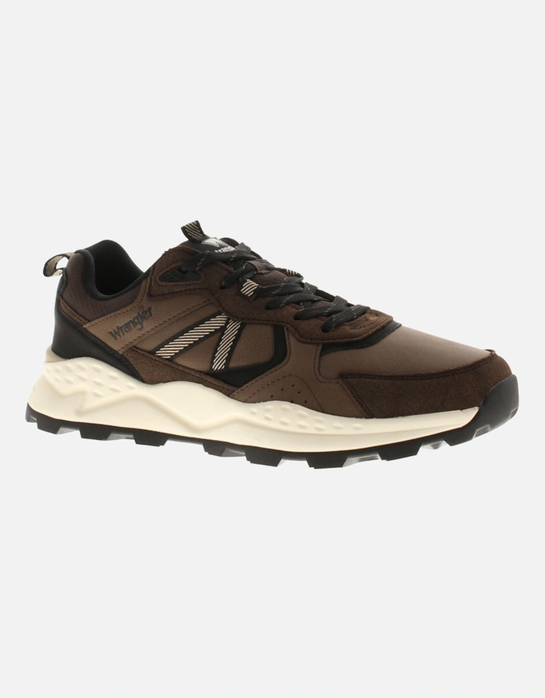 Mens Trainers West Men Low brown UK Size