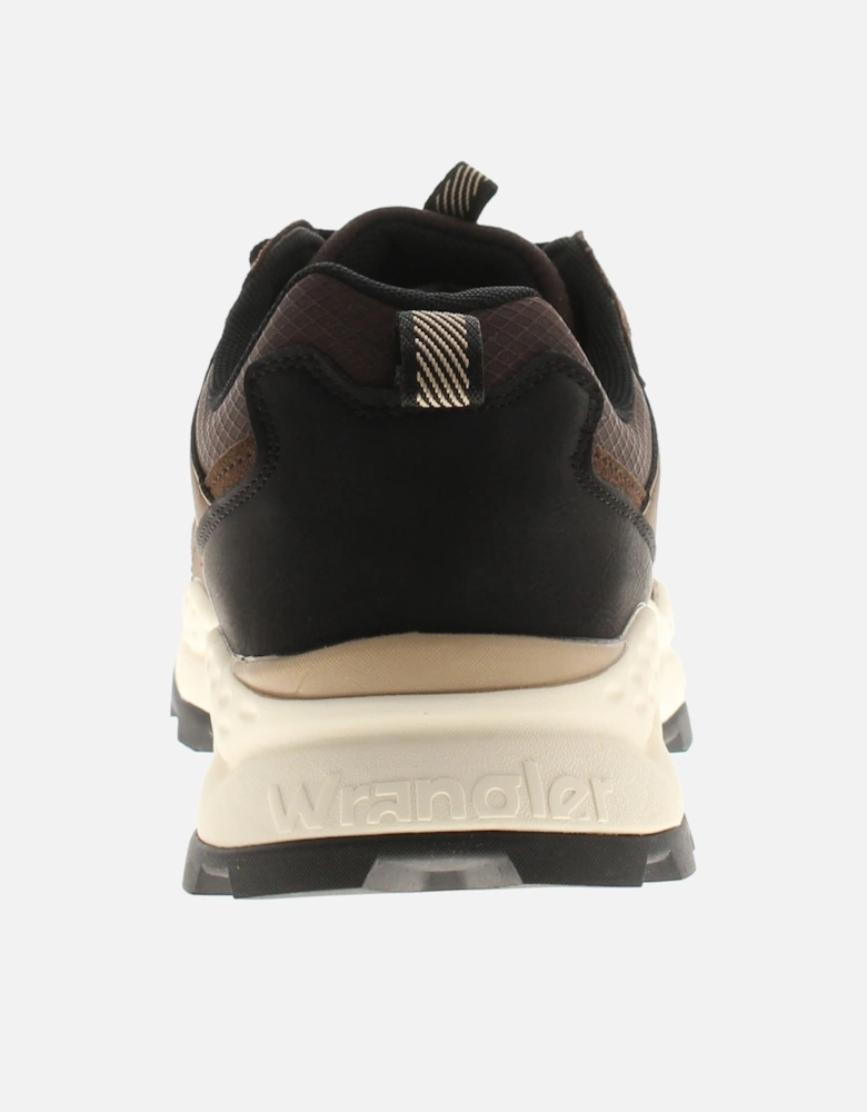 Mens Trainers West Men Low brown UK Size