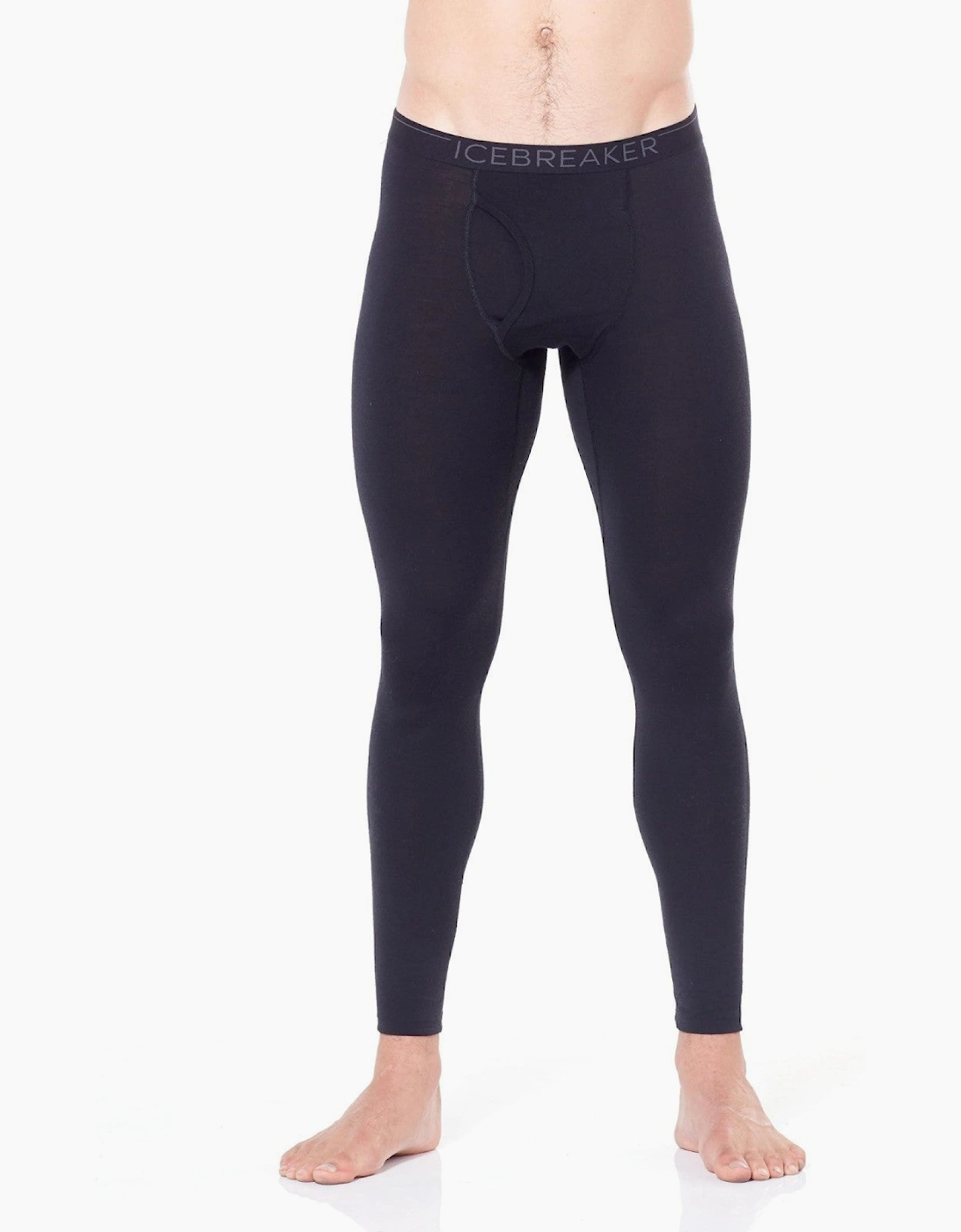 Men's Icebreaker Mens Oasis Soft Lightweight Baselayer Bottoms - Black - Size, Xl