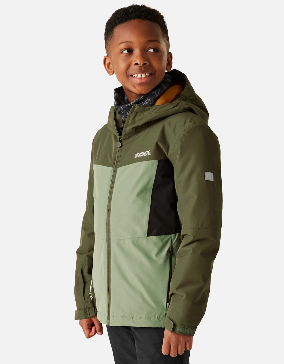 Regatta Boys Black 'S Childrens/ Beamz Insulated Waterproof Jacket - Size: 9 Years/8 Years Kids